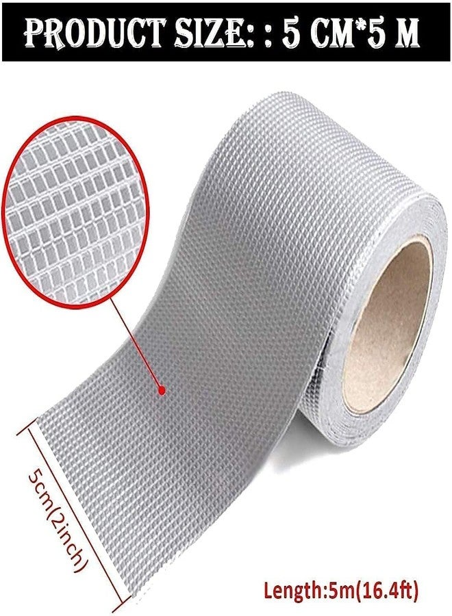 RBC Ultimate Waterproof Aluminium Tape - Roof & Tank Leak Repair Solution | Super Waterproof, Multiuse, and Durable | Butyl Seal | 100% Leak Protection (5 Mtr x 5 cm (Pack of 2)) - Image 4